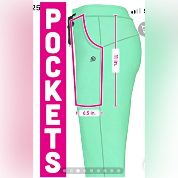 POP FIT SEA FOAM JOGGERS! NWT - Picture 2 of 8